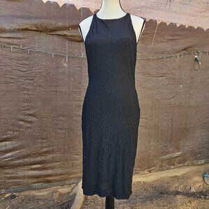 Alexia Admor New York Black Beaded Dress Medium